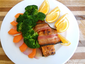 Salmon bacon